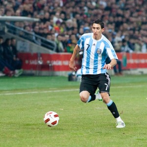 Photo de Angel Di Maria entrain de jouer 