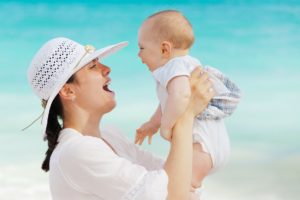 Photo de maman avec son bébé