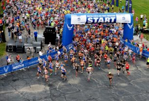 marathon coureur au départ