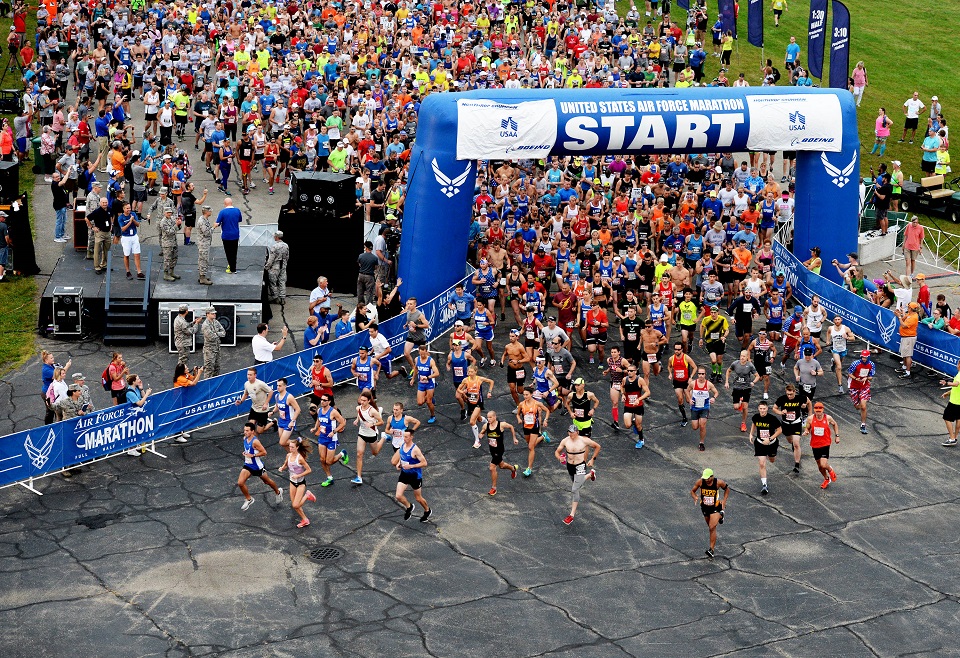 marathon coureur au départ