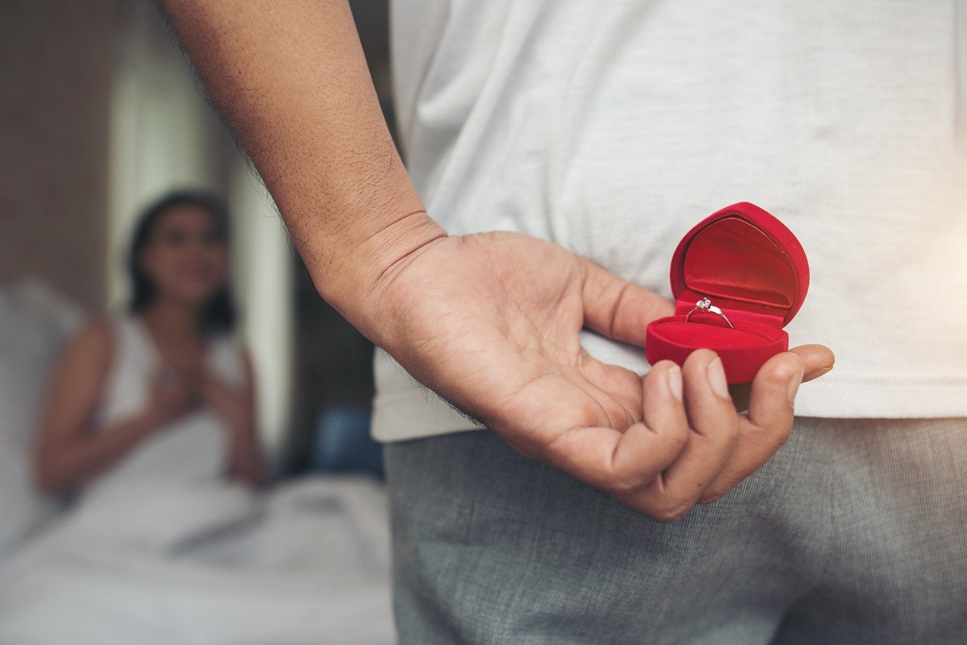 Bague fiançailles demande mariage